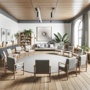 Über mich, harmonisch gestalteter Gesprächsraum