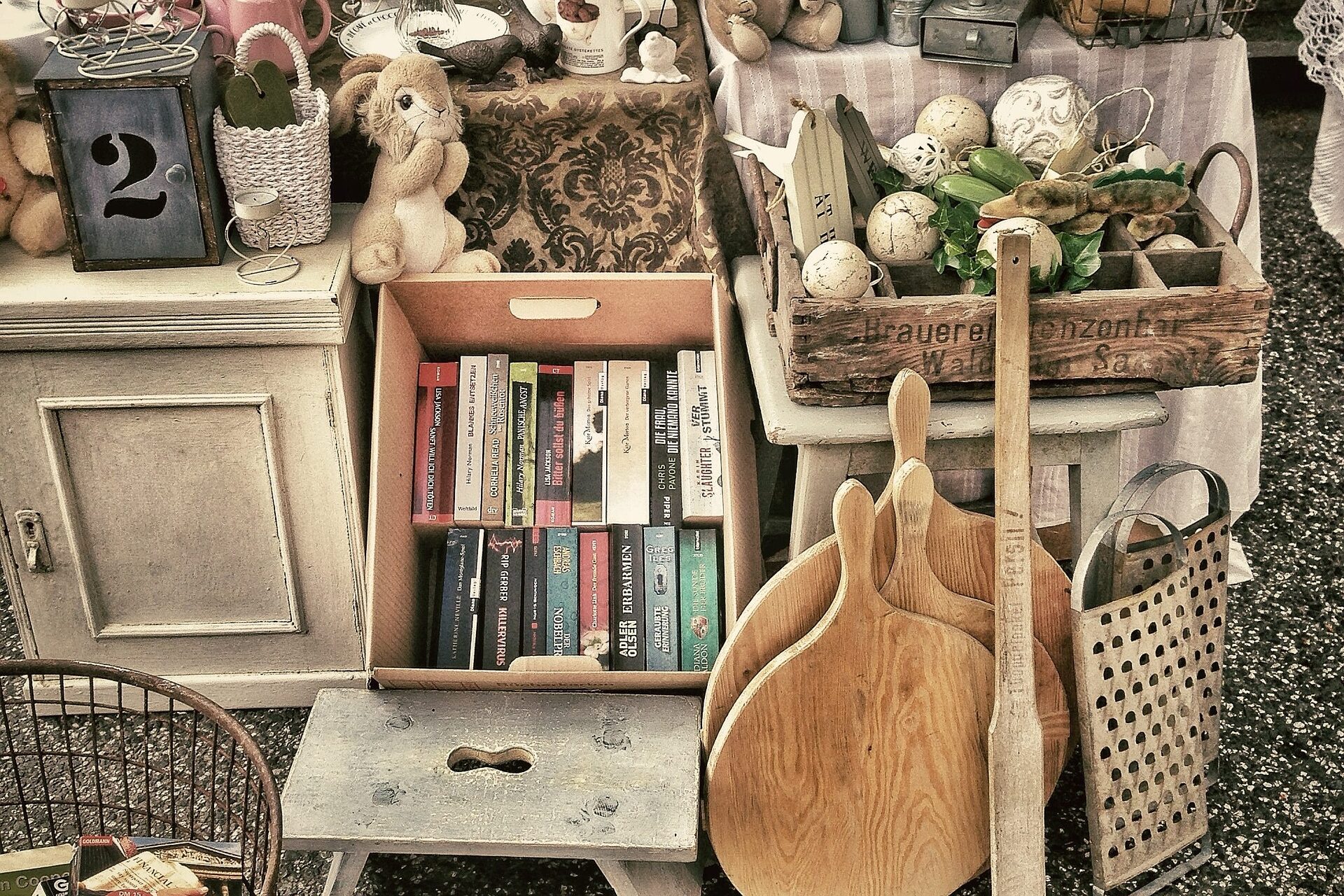 Sammelsurium in einem Farbschema